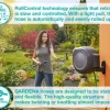 GARDENA 100' ft. Wall Mounted Retractable Reel with Hose Guide, automatic retraction for easy watering of garden or yard. Easy swivel