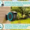 GARDENA 115' ft. Wall Mounted Retractable Hose Reel, Black and Turquoise