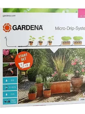 Gardena 13001 Micro Drip Kit for Flower Boxes and Pots, Black, 30x20x20 cm