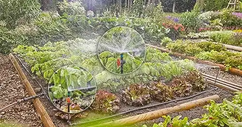Gardena 13011 Micro Drip for Plant Rows,Black
