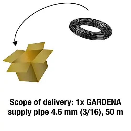 Gardena 1348-U Supply Pipe 3/16" X 164' - Micro Drip System, 50 m