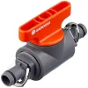 Gardena 1358/8358-U 1/2" Shut Off Valve - Micro Drip System, Orange/Grey