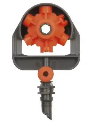 Gardena 1396-U Micro Drip Spray Nozzle - Micro Drip System 2pcs, 3x3x1 " inch, Orange/Grey