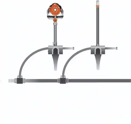 Gardena 1396-U Micro Drip Spray Nozzle - Micro Drip System 2pcs, 3x3x1 " inch, Orange/Grey