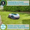 GARDENA 15101-41 SILENO Life - Automatic Robotic Lawn Mower, with Bluetooth app and Boundary Wire, one of The quietest in its Class, for lawns up to 8100 Sq Ft, Made in Europe, Grey