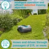 GARDENA 15101-41 SILENO Life - Automatic Robotic Lawn Mower, with Bluetooth app and Boundary Wire, one of The quietest in its Class, for lawns up to 8100 Sq Ft, Made in Europe, Grey