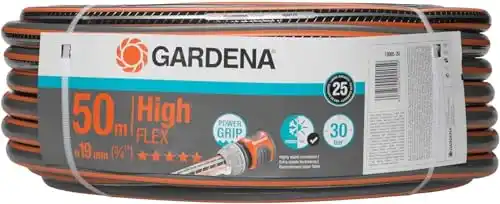 Gardena 18085 3/4'' x 165ft HighFlex Hose, Grey and Orange