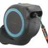 Gardena 18600 50 Foot Wall Mounted Retractable Hose Reel, 50 ft, Standard, Turquoise