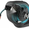 Gardena 18600 50 Foot Wall Mounted Retractable Hose Reel, 50 ft, Standard, Turquoise