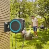 Gardena 18620 82 Foot Wall Mounted Retractable Hose Reel, ft, Standard