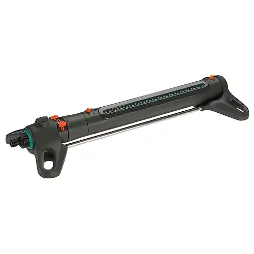 Gardena 18714-80 AquaZoom Fully Adjustable Oscillating Sprinkler, for Flexible, Leak Proof and Precise Watering, Made in Germany, 5 Year Warranty