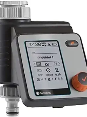 GARDENA 1892 Full Control Water Timer, includes Hose Connector, Automatic and Water-Saving Watering