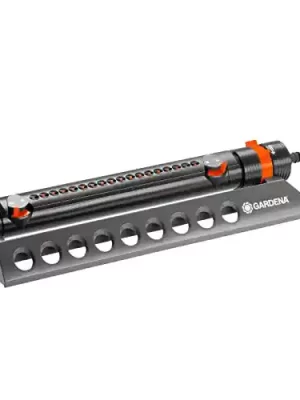 Gardena 1975-U AquaZoom Fully Adjustable oscillating Sprinkler, for Flexible, Leak Proof and Precise Watering, Compatible with Any Hose Brand, Made in Germany, 1975: 3900 SQ. FT, Grey
