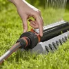 Gardena 1975-U AquaZoom Fully Adjustable oscillating Sprinkler, for Flexible, Leak Proof and Precise Watering, Compatible with Any Hose Brand, Made in Germany, 1975: 3900 SQ. FT, Grey