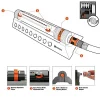Gardena 1975-U AquaZoom Fully Adjustable oscillating Sprinkler, for Flexible, Leak Proof and Precise Watering, Compatible with Any Hose Brand, Made in Germany, 1975: 3900 SQ. FT, Grey