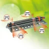 Gardena 1975-U AquaZoom Fully Adjustable oscillating Sprinkler, for Flexible, Leak Proof and Precise Watering, Compatible with Any Hose Brand, Made in Germany, 1975: 3900 SQ. FT, Grey
