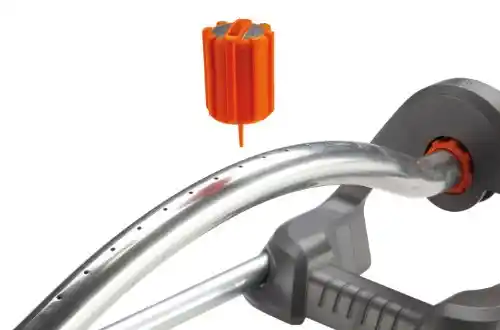 Gardena 1980 Polo 2, 400 sq.'. Oscillating Sprinkler with Adjustable Garden Spray Range