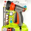 GARDENA 32121 Control Metal Multi-Purpose 7-in-1 Spray Gun with Built in Flow Control, 7 x 3 x 9 inches, orange