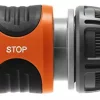 Gardena 32913 Repair Connector + Water Stop, Black, Orange and Grey