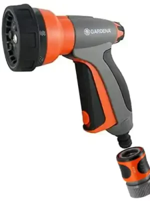 GARDENA 33121 7 in 1 Spray Nozzle Front Trigger, Water Stop