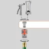 GARDENA 36004 5 Piece Quick Connector Starter Set, For any 5/8 Inch or 1/2 Inch Garden Hose, Sprinkler or Spray Nozzle, Made In Germany
