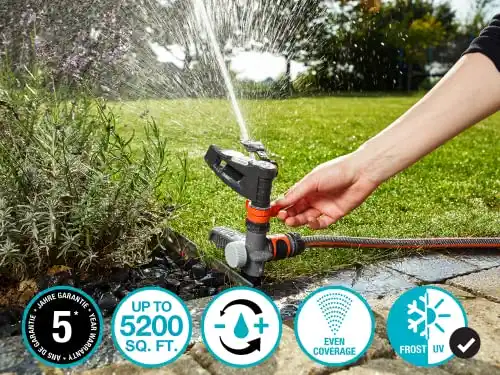 Gardena 38141 Classic Impulse Sprinkler on Step Spike
