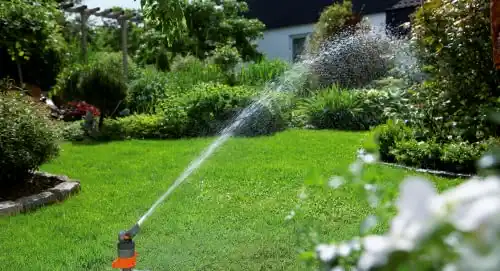 Gardena 38144 Silent Turbo Drive on Spike Sprinkler, Orange/Grey