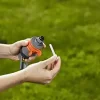 Gardena 38144 Silent Turbo Drive on Spike Sprinkler, Orange/Grey