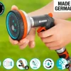 GARDENA 3817M-FP Frost Proof - Premium Metal Multi Sprayer (Five Spray Patterns) + Water Stop