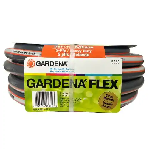 Gardena 39000 50-Foot 5/8-Inch Comfort Heavy Duty Garden Hose, Grey/Orange