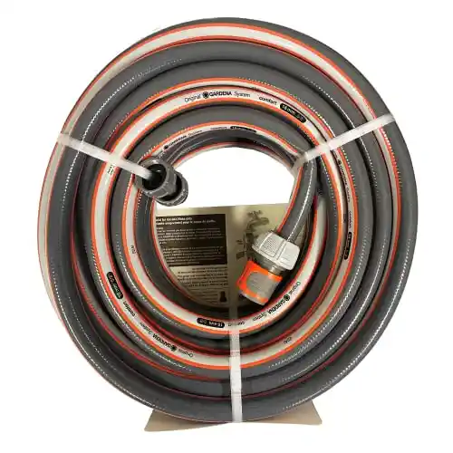 Gardena 39000 50-Foot 5/8-Inch Comfort Heavy Duty Garden Hose, Grey/Orange
