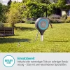 Gardena 50' ft. Auto Retractable Hose Reel on Metal Spike with easy swivel for simple watering of garden and grass. 5 year warranty