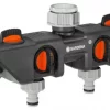 gardena-8194-four-channel-water-distributor-garden-9.webp Gardena 8194 Four Channel Water Distributor Garden Hose Valve, Grey/Orange