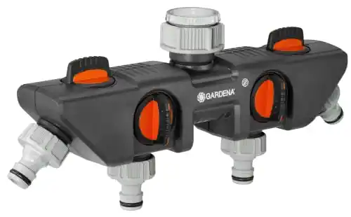 gardena-8194-four-channel-water-distributor-garden-9.webp Gardena 8194 Four Channel Water Distributor Garden Hose Valve, Grey/Orange