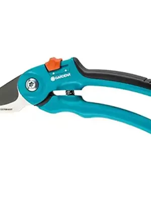 Gardena 8854, Two step adjustable Bypass Pruners with safety lock, For pruning and cutting flowers or branches, Made In Germany, Green,Steel, Max Ø: 20mm, Classic, S