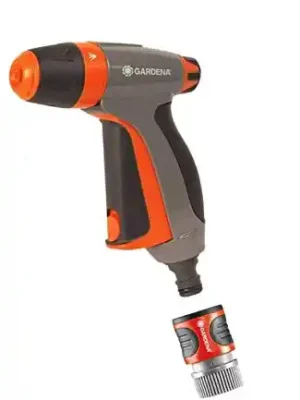 Gardena Canada 33117 Nozzle with Front Trigger (Variable Patterns) +, Water Stop