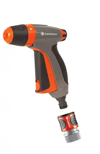 Gardena Canada 33117 Nozzle with Front Trigger (Variable Patterns) +, Water Stop