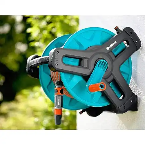 GARDENA CANADA 8009 Wall Mount Hose Reel with Hose