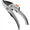 GARDENA Comfort Ratchet Secateurs SmartCut: Stable garden shears, Anvil blade for thick, dry wood of up to 25 mm, 2 handle positions, with ratchet mechanism and alu handles (8798-20)