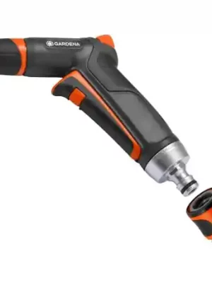 Gardena Metal Nozzle - Frost Proof - (Variable Spray Patterns) + Water Stop, 3815M-FP