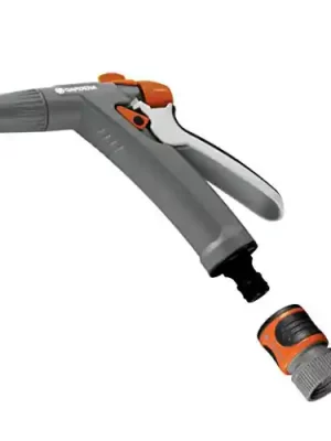 GARDENA N9117-FP Frost Proof Nozzle (Variable Spray Patterns), Adjustable Flow Regulator + Water Stop