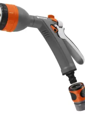 GARDENA N9121-FP-U Frost Proof Nozzle + Four Spray Pattern, Water Stop