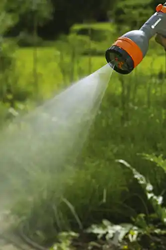 GARDENA N9121-FP-U Frost Proof Nozzle + Four Spray Pattern, Water Stop