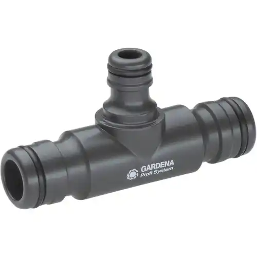 Gardena Profi System (Maxi Flow) T - Coupling (1 Profi in - 1 Profi Out - 1 Quick Connect)