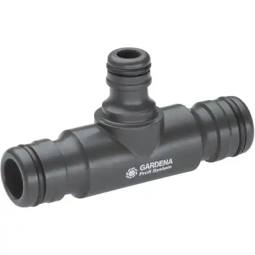 Gardena Profi System (Maxi Flow) T - Coupling (1 Profi in - 1 Profi Out - 1 Quick Connect)