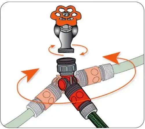 GARDENA Tap Connector with Swivel and Elbow