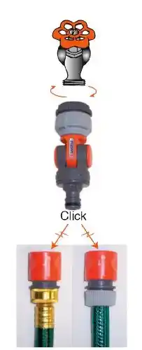 GARDENA Tap Connector with Swivel and Elbow