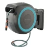 Gardena Wall Mounted Retractable Hose Reel, 100 Feet, Standard, Turquoise