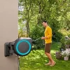 Gardena Wall Mounted Retractable Hose Reel, 100 Feet, Standard, Turquoise